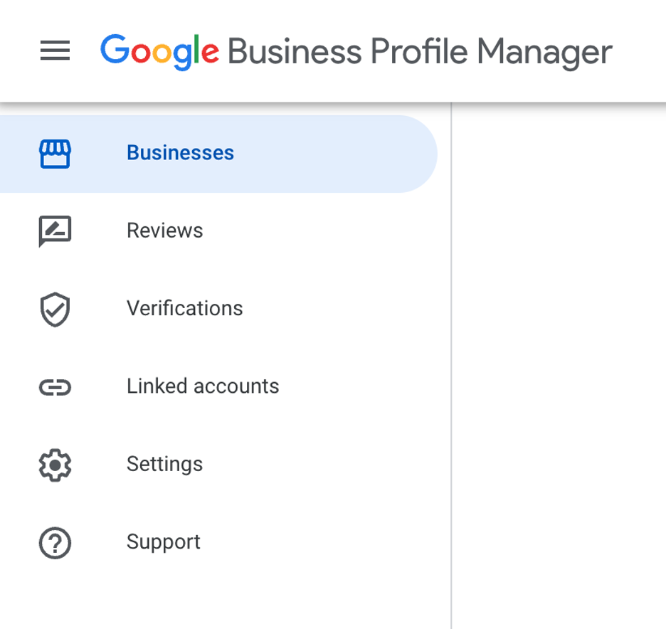 Google Business Profile Örnek Menü Görüntüsü