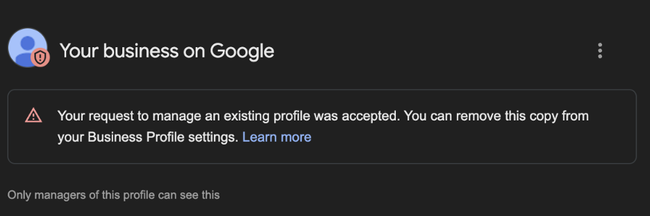 Google Business Profile Örnek Görüntüsü